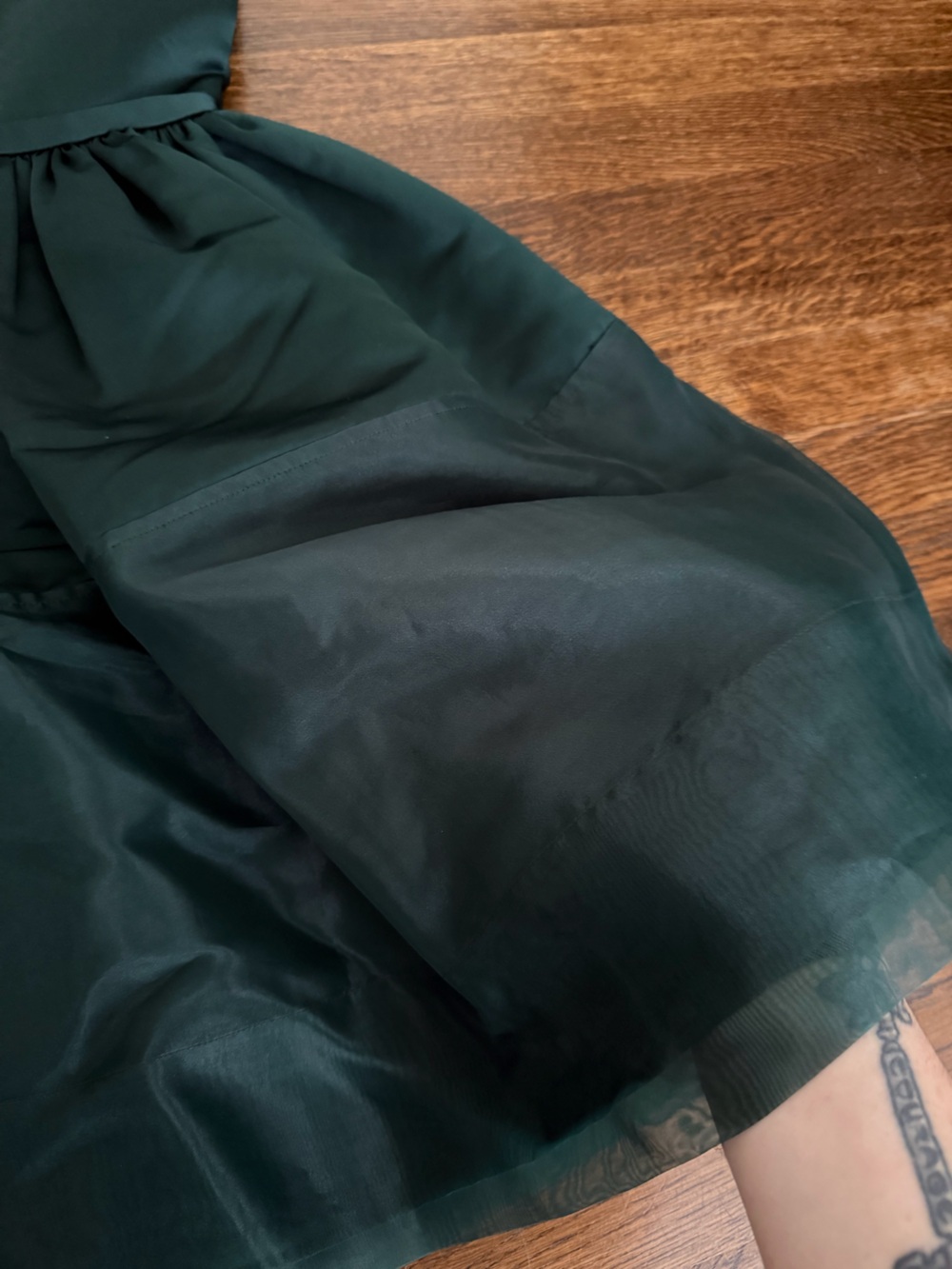 ERIN by Erin Fetherston Dark Green Halter Mini Dress - Picture 5 of 8